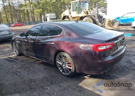 2017 Maserati Quattroporte S Granlusso z USA, uszkodzony, nr VIN ZAM56RPL8H1226474